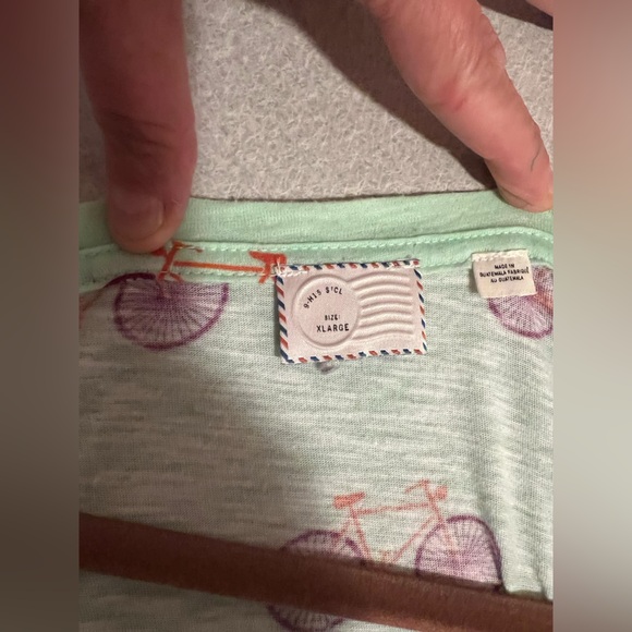 Bicycle Print 3/4 Sleeve Anthropologie Top - Picture 5 of 7